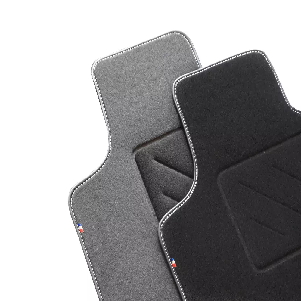 Tapis De Voiture Sur Mesure Pour Fiat 500 Hybride Dès 01/2020 - 4 Pièces, Antidérapants, Moquette Noire, Fabrication Européenne - 9