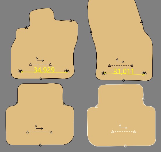 Gabarit AUDI Q3 II COUPE SPORTBACK