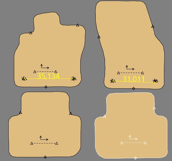 Gabarit AUDI Q3 - Phase 3