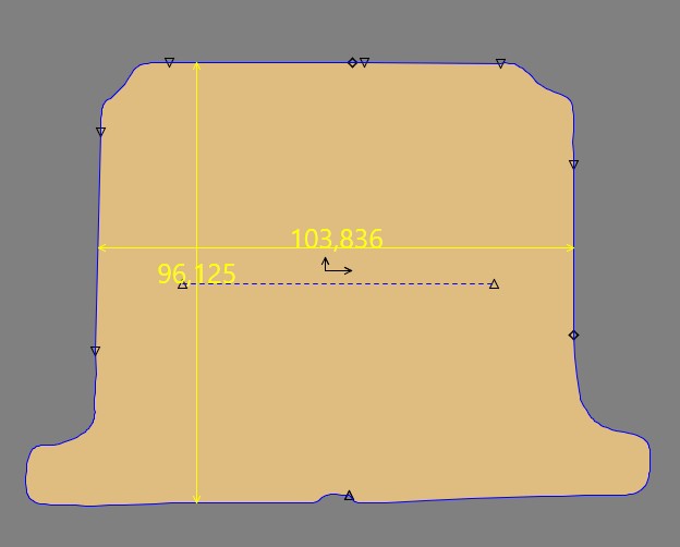 Gabarit de coffreCITROEN CX BERLINE