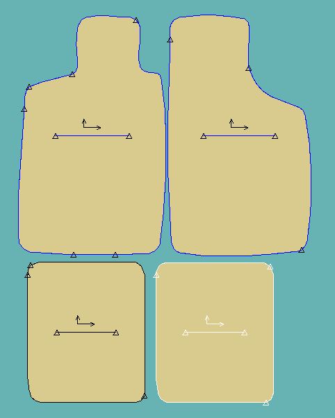 Gabarit CITROEN SAXO - Phase 1