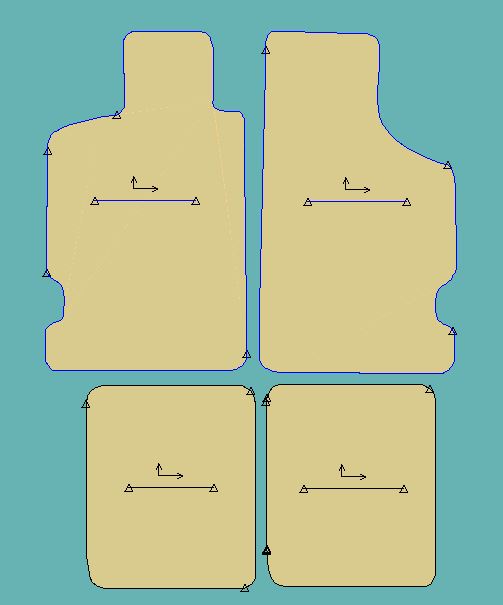 Gabarit CITROEN SAXO - Phase 2
