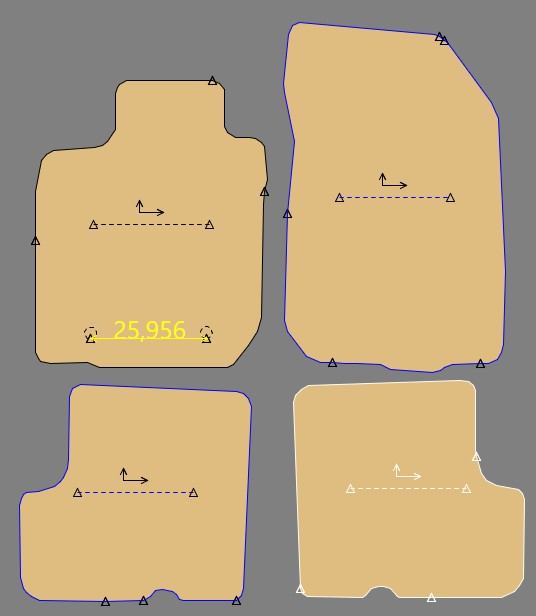 Gabarit DACIA DUSTER I - Phase 1