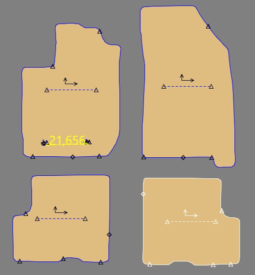 Gabarit DACIA DUSTER ll Phase 1 et 2