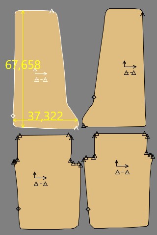 Gabarit EXCALIBUR PHAETON SERIE 4 - VERSION A
