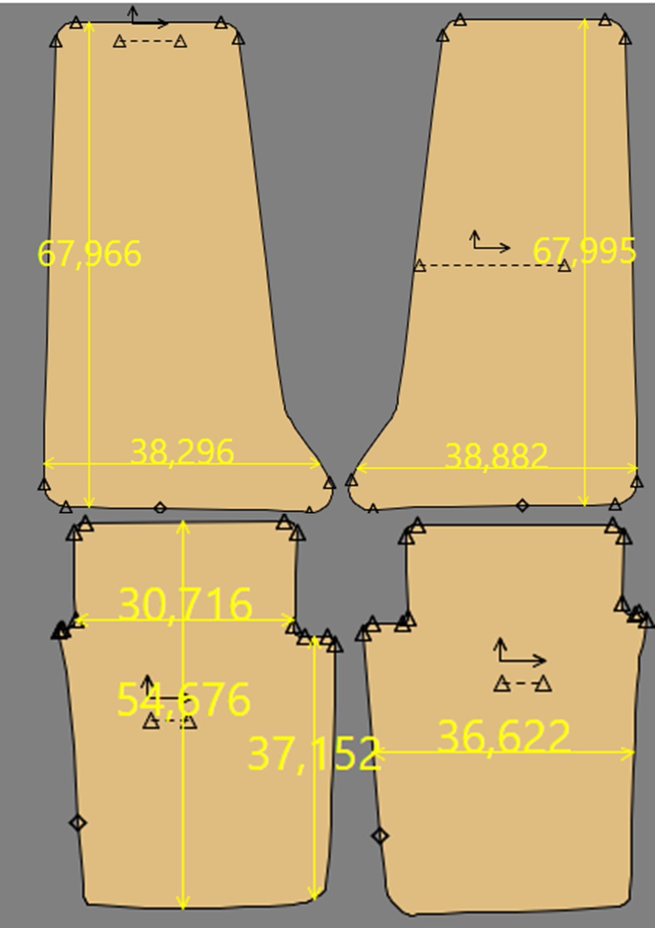 Gabarit EXCALIBUR PHAETON SERIE 4 - VERSION B
