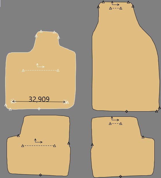 Gabarit FIAT 500 II ABARTH ELECTRIQUE