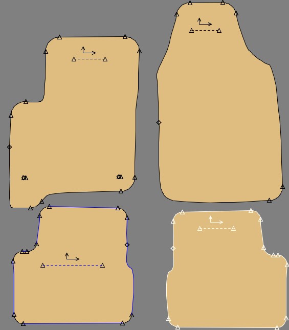 Gabarit FIAT 500 III Hybrid