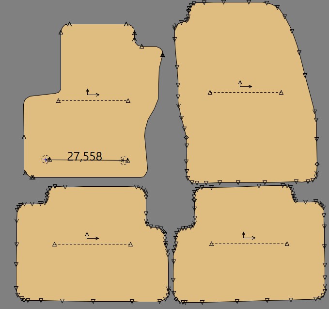 Gabarit FORD C-MAX II - Model 1 - Fixation ronde