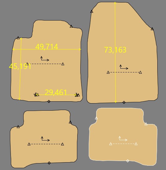 Gabarit HYUNDAI IONIQ ELECTRIQUE PHASE 2