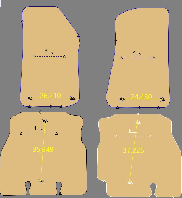 Gabarit JEEP WRANGLER JL