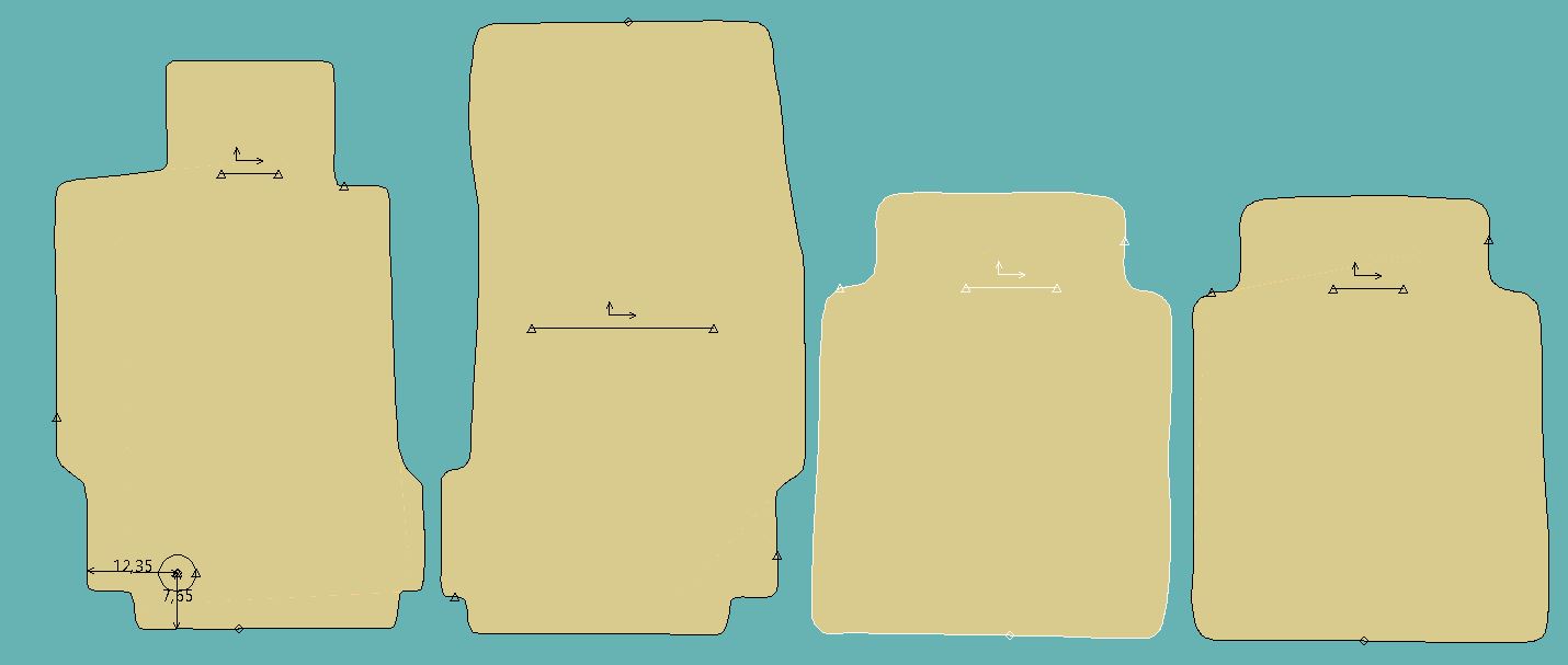 Gabarit MASERATI QUATTROPORTE V