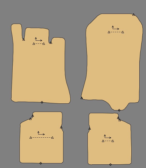 Gabarit MERCEDES 500 SL R129 ROADSTER