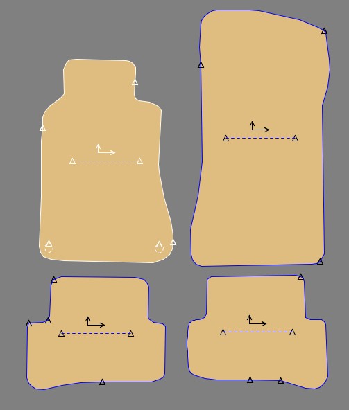 Gabarit MERCEDES CLASSE C W203