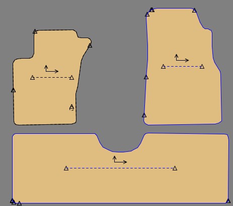 Gabarit MERCEDES CLASSE ML – type 163