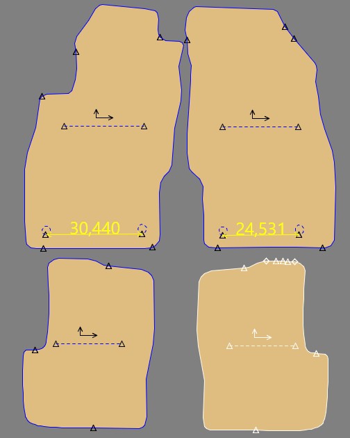 Gabarit OPEL CORSA D