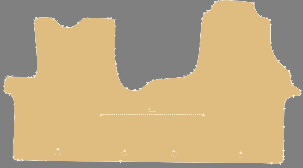 Gabarit OPEL VIVARO II - siége+banquette/porte coulissante - long