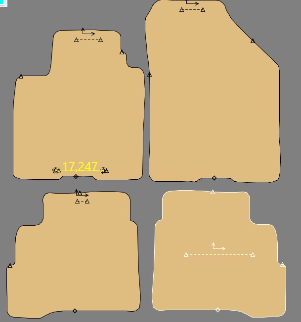 Gabarit SUZUKI SWIFT Hybride Allgrip