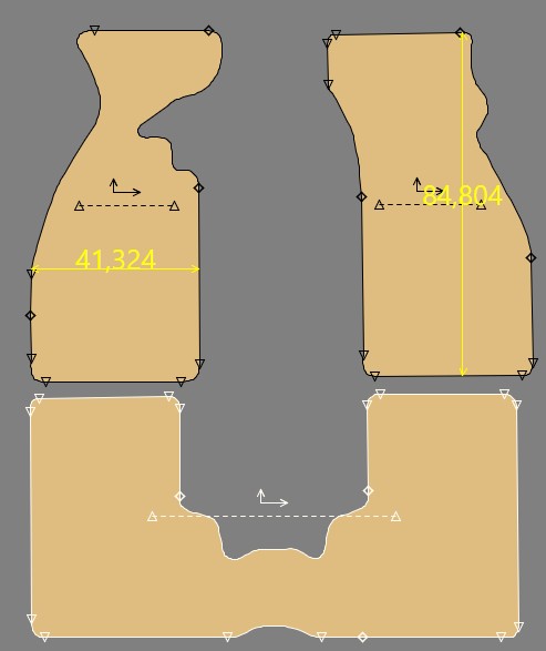 Gabarit VOLKSWAGEN COCCINELLE phase 2