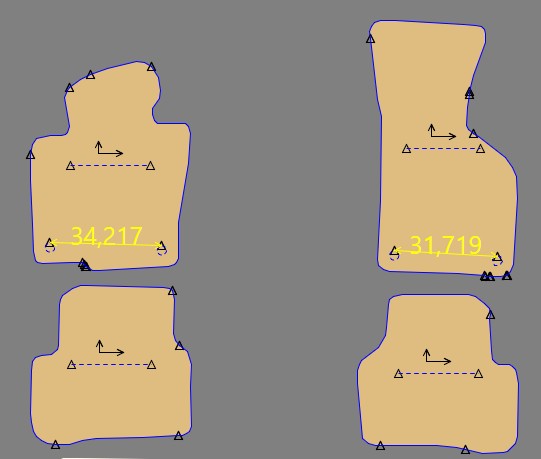 Gabarit VOLKSWAGEN PASSAT CC